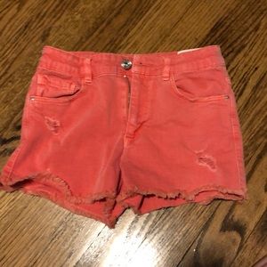 Jean Shorts Red